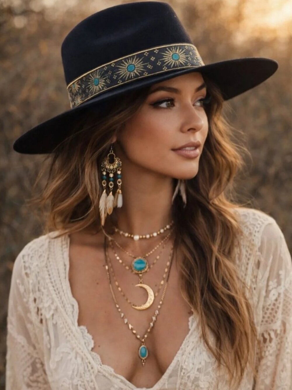 Lack Of Color Phoenix Fedora in Black